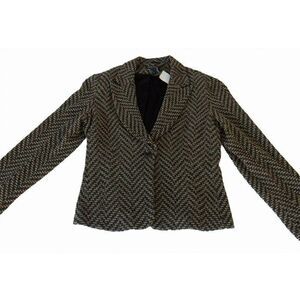 NY & Co brown Chevron suit jacket blazer